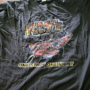 Vintage Kiss & Aerosmith concert Tee